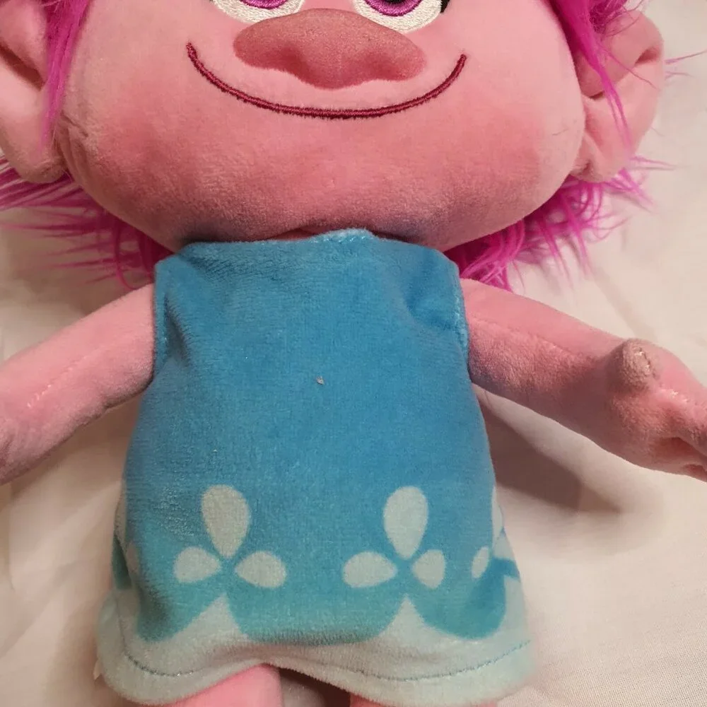 Trolls Poppy Plush 16' Trolls Movie Stuffed Doll Dreamworks‎ 2016 Pink Girl Doll